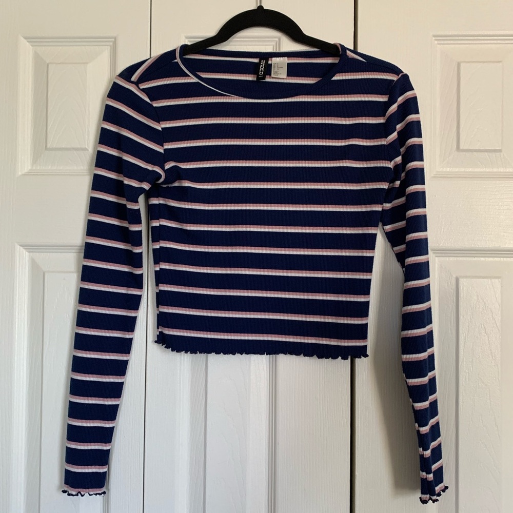 SOLD❗️🌻 Candy striped crop top 🍭